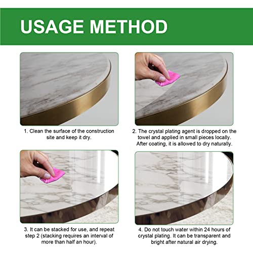 Marble Nano Crystal-Plating Agent,Nano Stone Crystal Plating Agen,Nano Crystal Plating Agent For Kitchen,Marble&Granite&Quartz Countertop Cleaner And Polish (1Pcs-50Ml) #TOP3