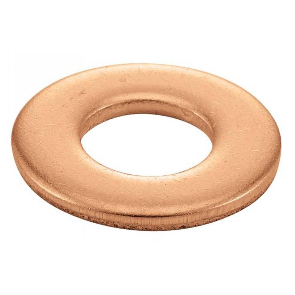 25 arandelas planas medianas tipo M 20 mm - NFE 25513 - NFE25-514 - ISO 7089 - Latón - D-Work