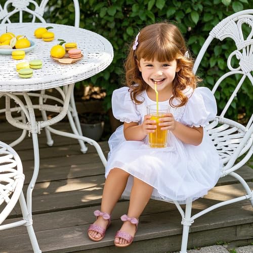 Image of Kiderence Toddler Flower Girl Sandals Open Toe Dress Shoes Wedding Party