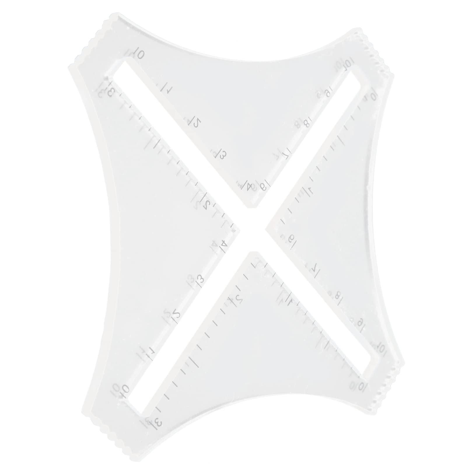 Righello per trapuntatura Fai da Te in plastica Trasparente, Set di Modelli a Quattro Angoli per Artigianato, Cucito Professionale, Regalo