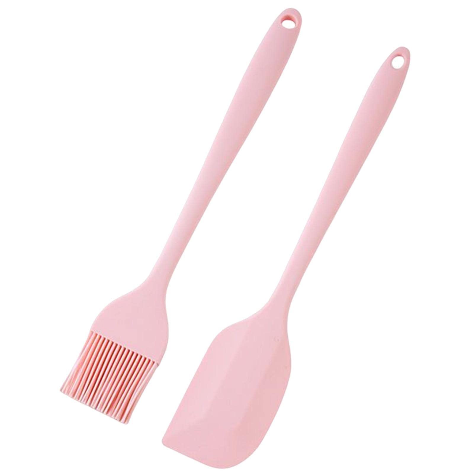 Veeteah Silicone Basting Brush Scraper | Silicone Oil Cooking Pastry Brush,Portable Barbecue Desserts Baking Oil Turkey Kitchen Brush for Household BBQ Baking Desserts Turkey