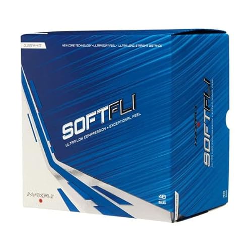 Maxfli 2022 Softfli Gloss White Golf Balls - 48 Pack