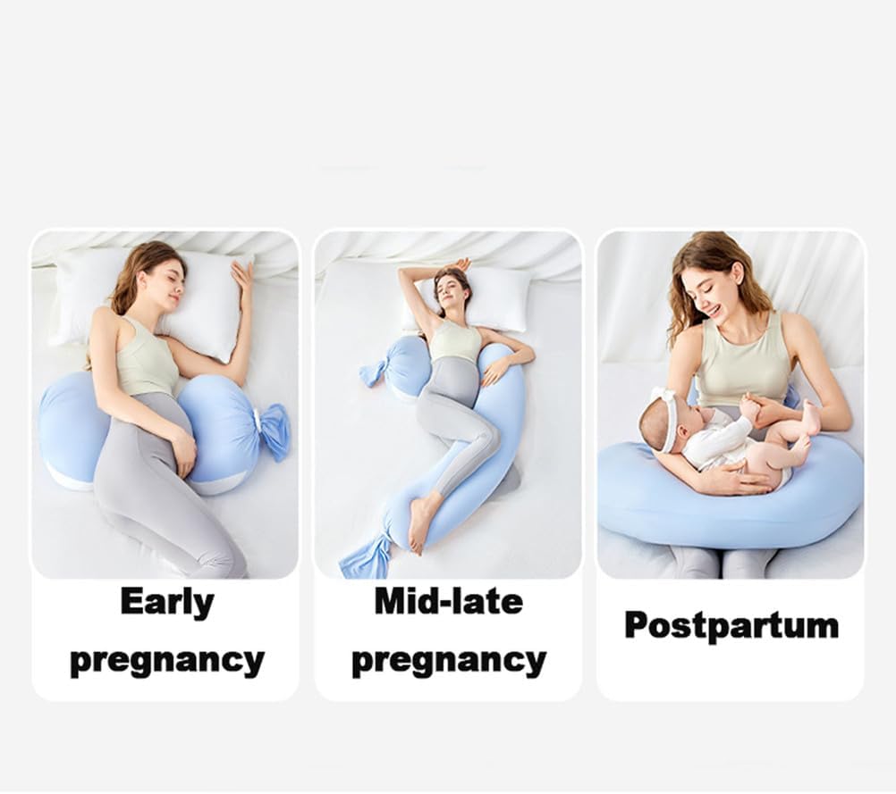 Full Body Pregnancy Pillow with Removable Cover for Maternity Women,Pregnancy Pillows for Sleeping,Support for Back, Legs, Belly,Pregnancy Pillow for Women,Brown