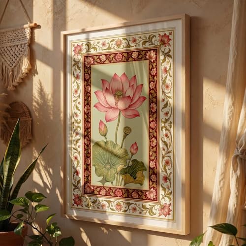 Image of kotart Traditional Art Wall Painting Home Decoration With Frame For Living Room Bed Room Hotel Wall Decor Digital Reprint Engineered Wood (19x25 inch)