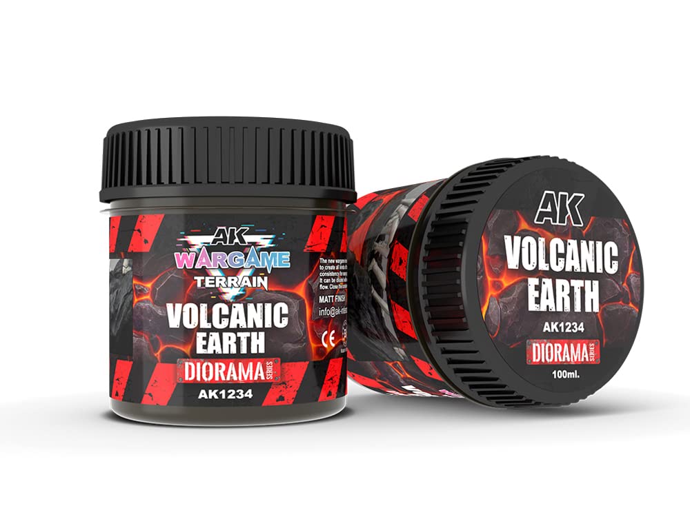 Ak Interactive Ak Wargame Terrains Ak1234 Volcanic Earth (100Ml)