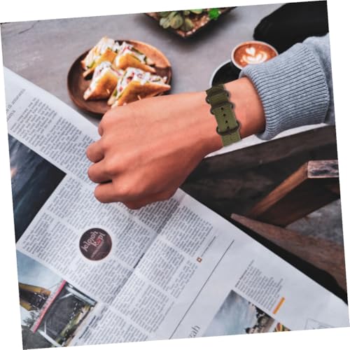 Bracelet en nylon élégant pour boîtiers de montre HOMSFOU, finitions soignées 2 pièces