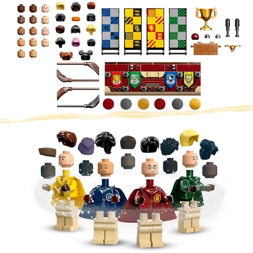 Harry Potter Baule del Quidditch, 3 Diverse Sfide Fino a Due Giocatori con Minifigure Personalizzabili di Draco Malfoy, Cedric Diggory e Cho Chang, Giochi per Bambini e Bambine, Idee Regalo 76416 - Lego - Immagine 5