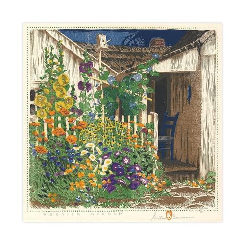 Toile paysage floral Gustave Baumann 40 cm pour habiller un mur vide de salon