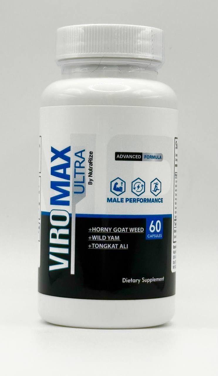 ViroMax Ultra Capsules for Men, Official Male Formula to Sustain Energy, Stamina and Peak Performance, All-Natural Blend for Muscle Support, Viro Max Ultra Pastillas Reviews (60 Capsules)