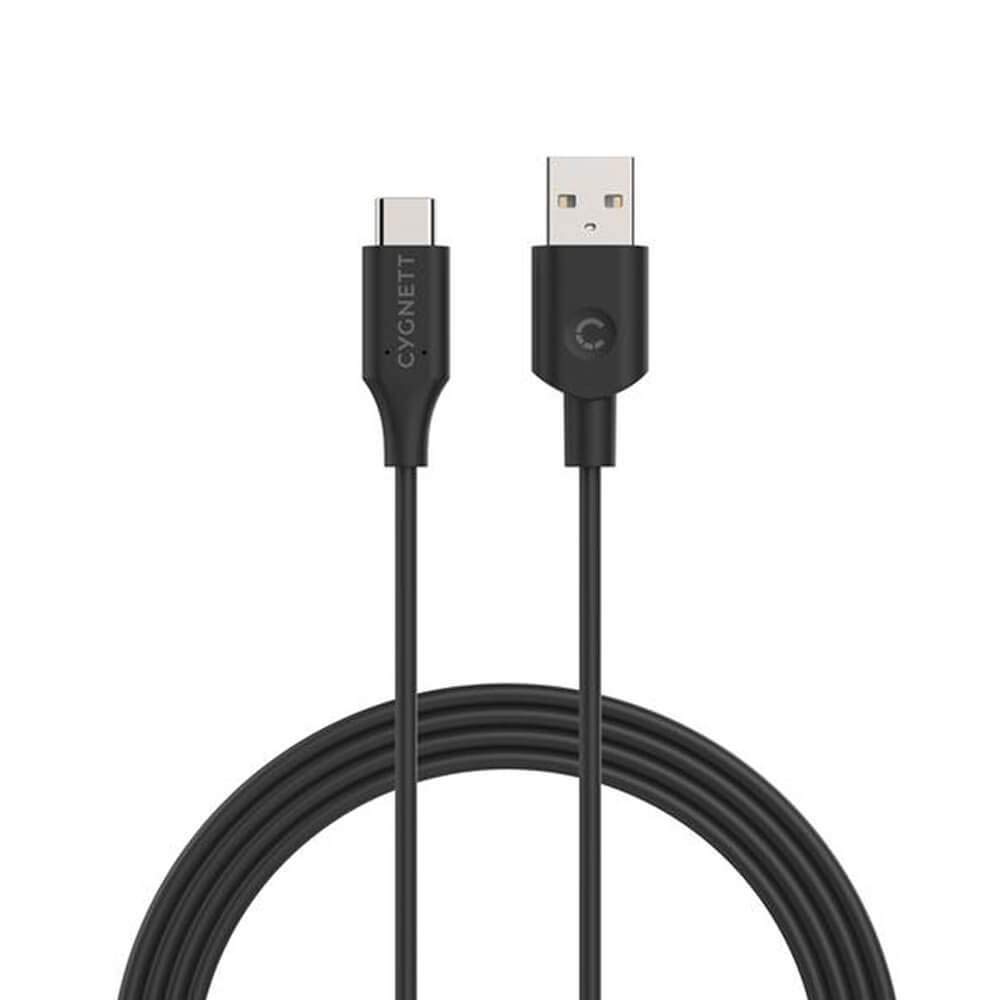 Cygnett Essentials USB-C 2.0 to USB-A Cable 2M - PVC Black