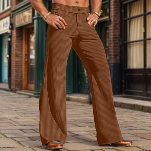 Men's Wide Leg Dress Pants Italian Pleated Business Casual Expandable Waist Wear Trousers with Comfort Stretch3