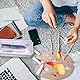 4 Stück Stiftebox mit Deckel Kunststoff Bürobedarf Organizer Kleine Durchsichtige Aufbewahrungsboxen Stapelbare Multifunktionale Aufbewahrungsbox für Schreibwaren Art Supply Werkzeugteile Craft, 1L
