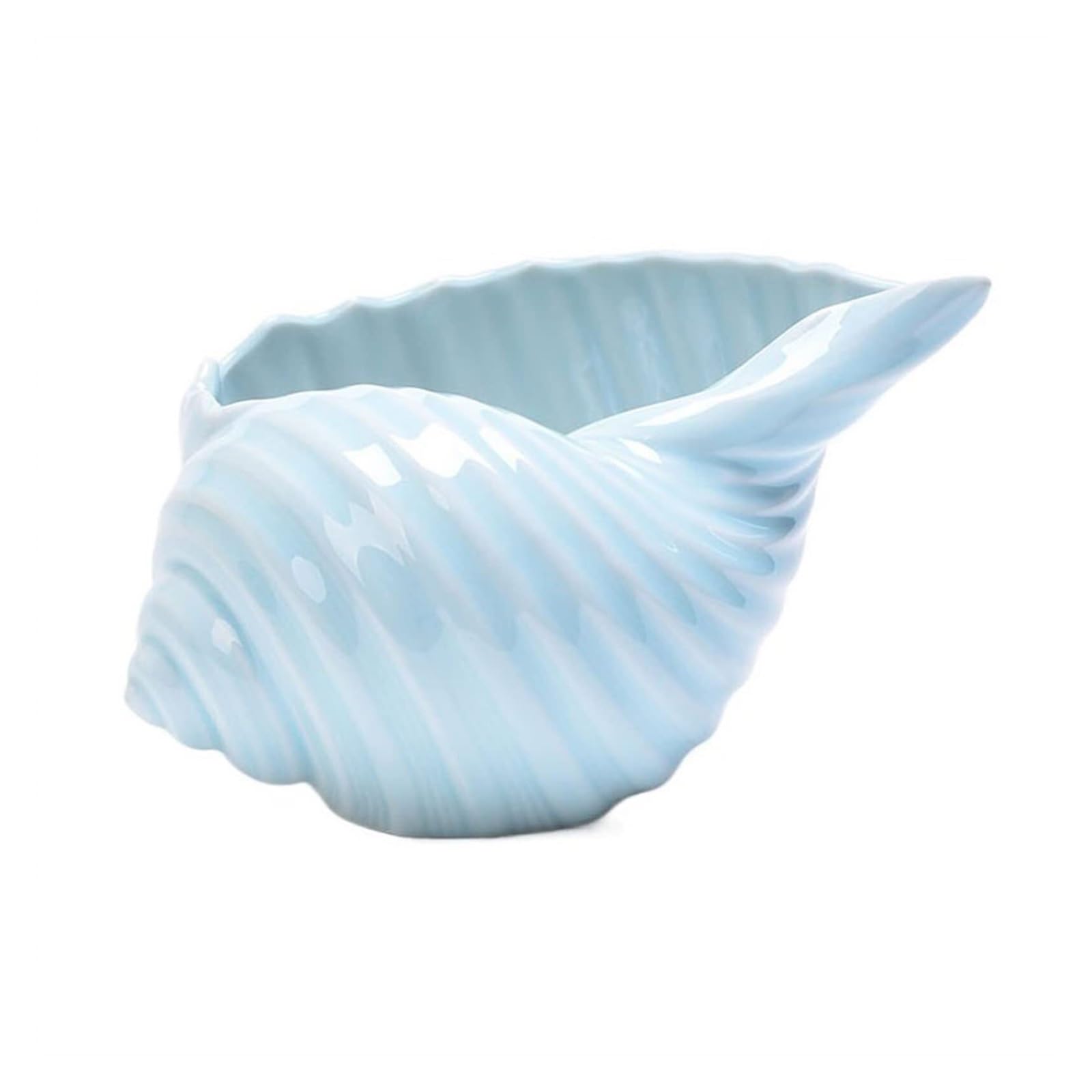 Pots de plantation créatifs en forme de conque marine texturée