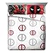 Marvel Deadpool Invasion Microfiber Full Sheet Set