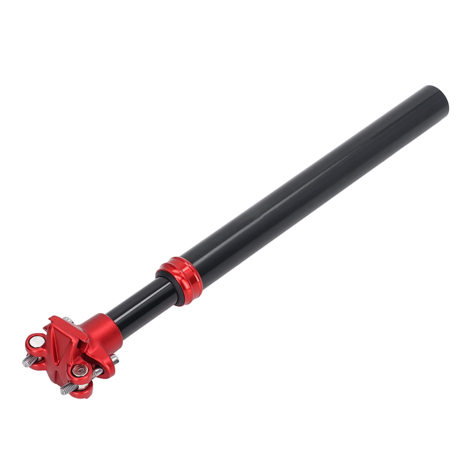 Sztyca amortyzowana do roweru ze stopu aluminium 27,2 mm x 350 mm z rurką adaptera - sztyca amortyzatora o wysokiej wytrzymałości do rowerów górskich i naprawy rowerów - lekka