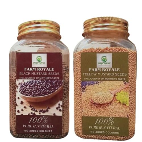 Farm Royale Yellow Mustard/Pili Sarso Whole & Black Mustard/Kali Sarso
