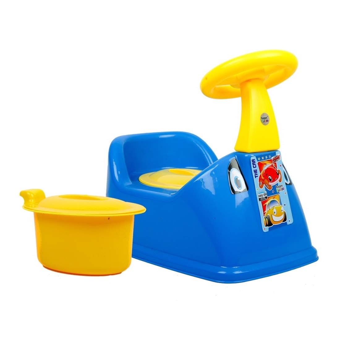 Zerya Ferrari Baby Potty Training Seat- Chair for Kids- Infant Potty Toilet Chair with Removable Tray & Closing Lid (Yellow) (Green)