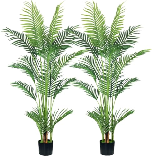 Palmier artificiel Areca sans entretien pour pièce sombre et décoration de bureau