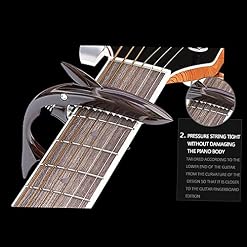 QZH La Nouvelle Guitare Folk en Bois Capo Sharks Clip Transpondeurs diacritiques Accessoires de Guitare Capo Clips… - Les Beatles, Paul McCartney, John Lennon, RIngo Starr, George Harrison QZH La Nouvelle Guitare Folk en Bois Capo Sharks Clip Transpondeurs diacritiques Accessoires de Guitare Capo Clips… – Image 4