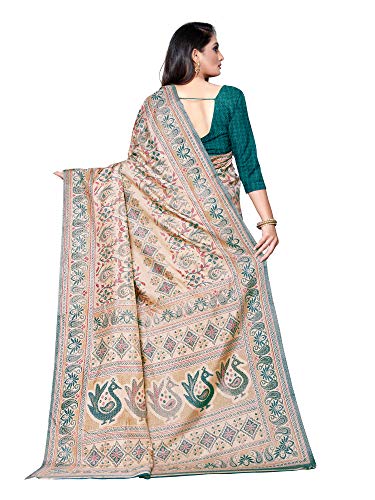 Image of AKHILAM Women's Cotton silk Woven Design Saree With Unstitched Blouse Piece(COTFLW09 Parent)