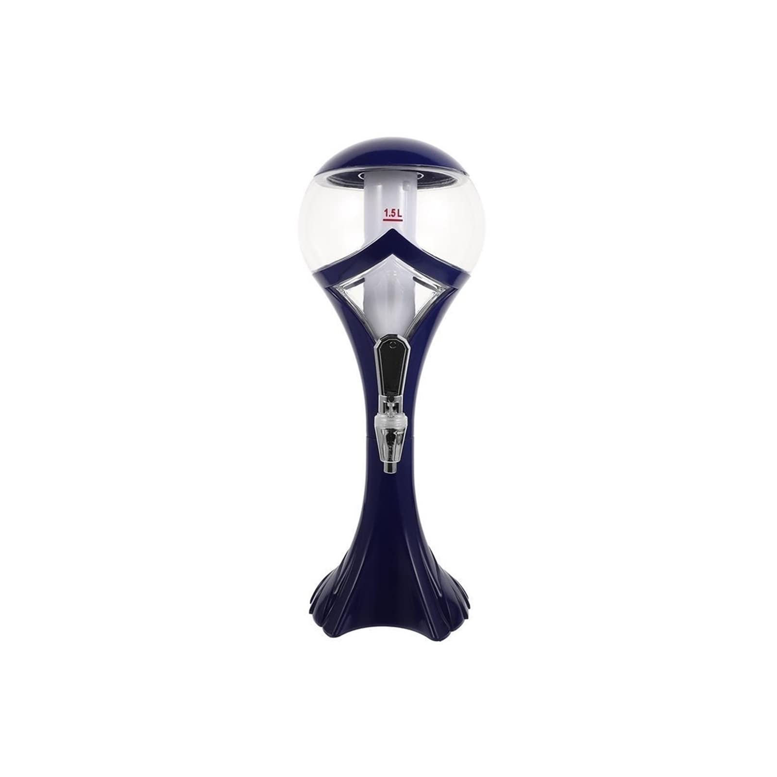 Dispensador de Torre de Cerveza 1.5L Bar Beer Tower Party Wine Beer Water Juice Dispensador de bebidas Tabletop Liquid Drinking Container Pourer Beer Tower Dispensador con grifo Torre Cerveza/Dispensa