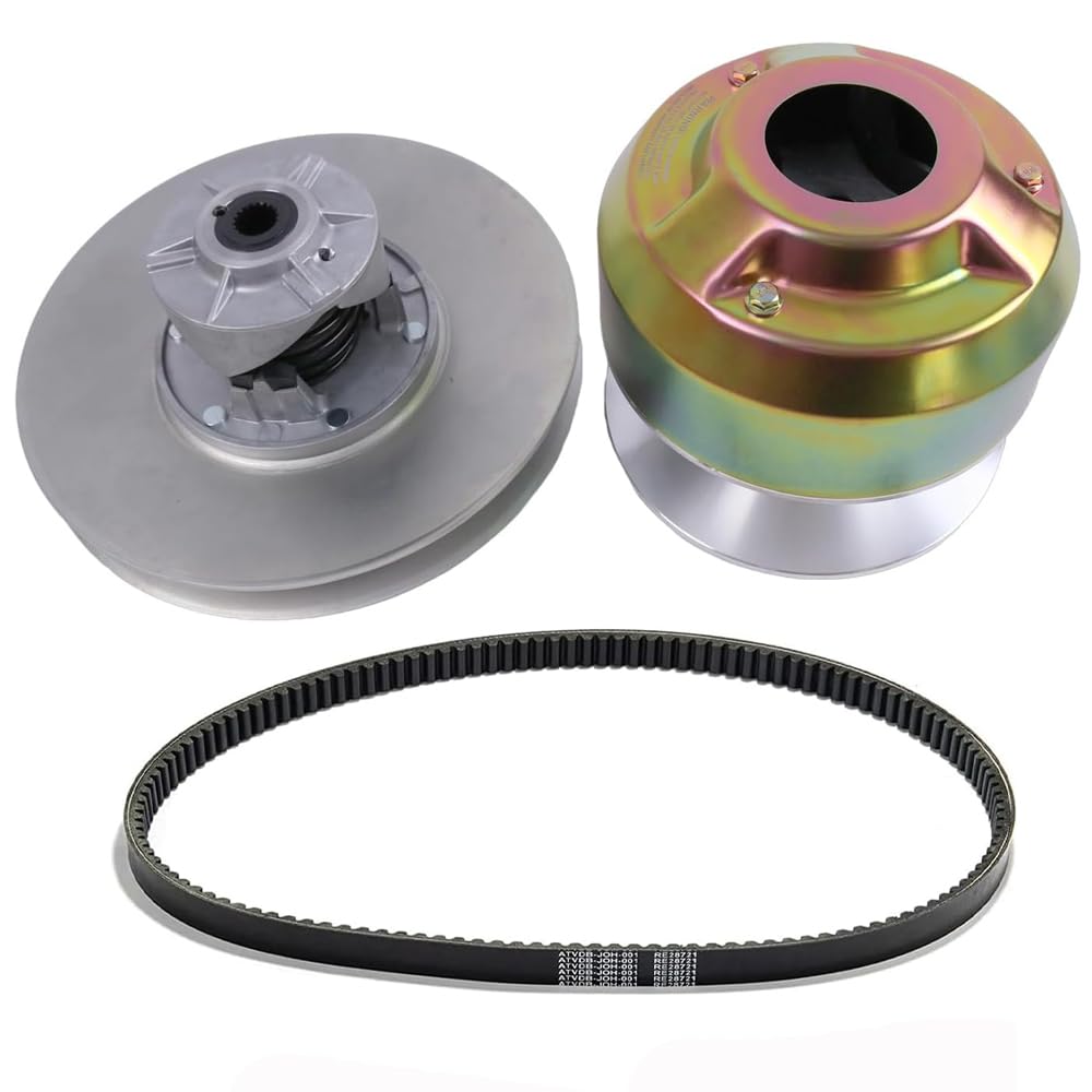 Clutch Kit AM138487 AM138486 with Belt Compatible with John Deere Utility Vehicle 4X2 4X4 HPX HPX815E 6X4 Trail Worksite Gator