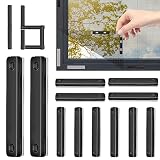 REFORUNG 16Pcs Magnete für Fenstergitter Selbstklebende Fliegengitter Fenster Magnet Insektenschutz Kein Bohren Magnetclips Fliegengitter Magnetverschluss für Insektenschutzgitter Dachfenster