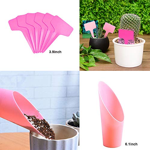 Wesdxc56 18 Pieces Succulent Plants Tools, Mini Garden Hand Tools Set Transplanting Tools Miniature Planting Gardening Tool Set for Indoor Miniature Fairy Garden Plant Care