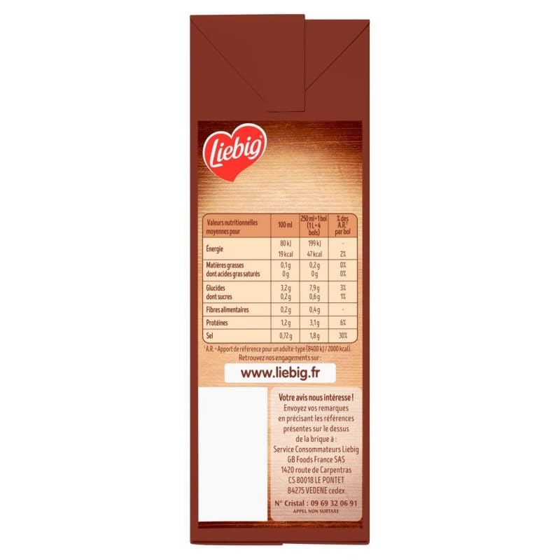 LIEBIG Bouillon de Poule Française avec Vermicelles & Petits Légumes 1030g - Savoureuse Soupe Maison aux Saveurs Authentiques - Le Lot De 3