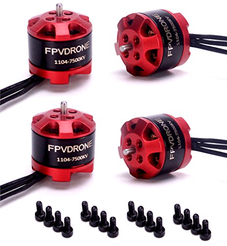 FPVDrone 1104 7500KV Brushless Motors 2-3S for RC 80 90 100mm 120mm Mini Multirotor Drone Quadcopter(4pcs)