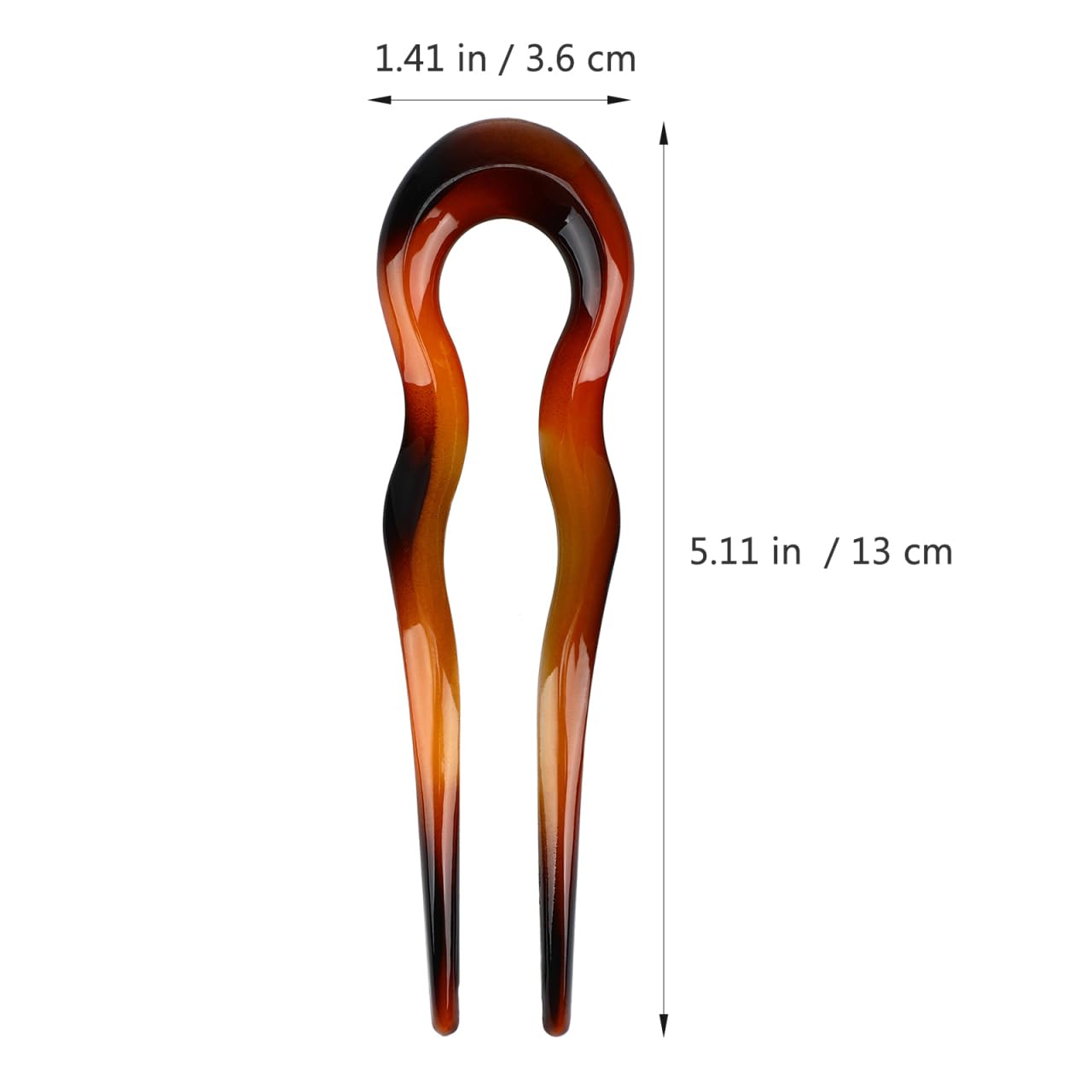 minkissy Hair Clip, 3 French Hair Pins for French Pin Updo, Tortoise Shell Hair Forks 2 Prong Bun Hair Sticks, Hair Pin for Wedding, Party and Daily Wear
