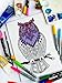 Owl Adult Coloring, Stretched primed canvas to color, Size – 8 x 12 Inches