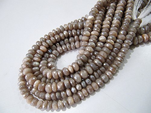 Perles en Pierre de Lune Pêche 8mm pour créer vos bijoux de lithothérapie