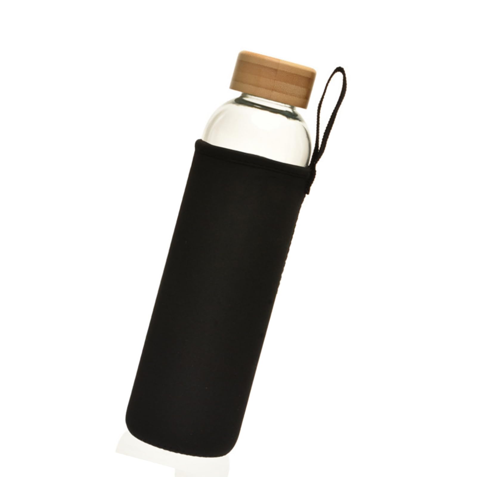 MALSSE Large Capacity 750ml Glass Water Bottle with Top and Sleeve Efficient 750ml Glass Drinking Bottle Tea Infuser