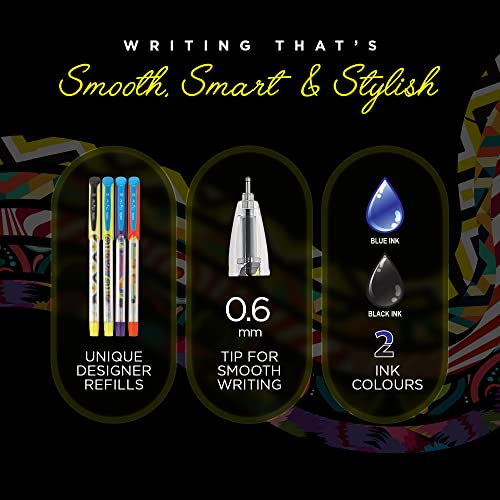 Image of Orly Gel Pens Jar,Pack Of 50,Aesthetic Gel Pen For Students| 0.6Mm Tip Size,Gel Pens Set,Ink Color-Black