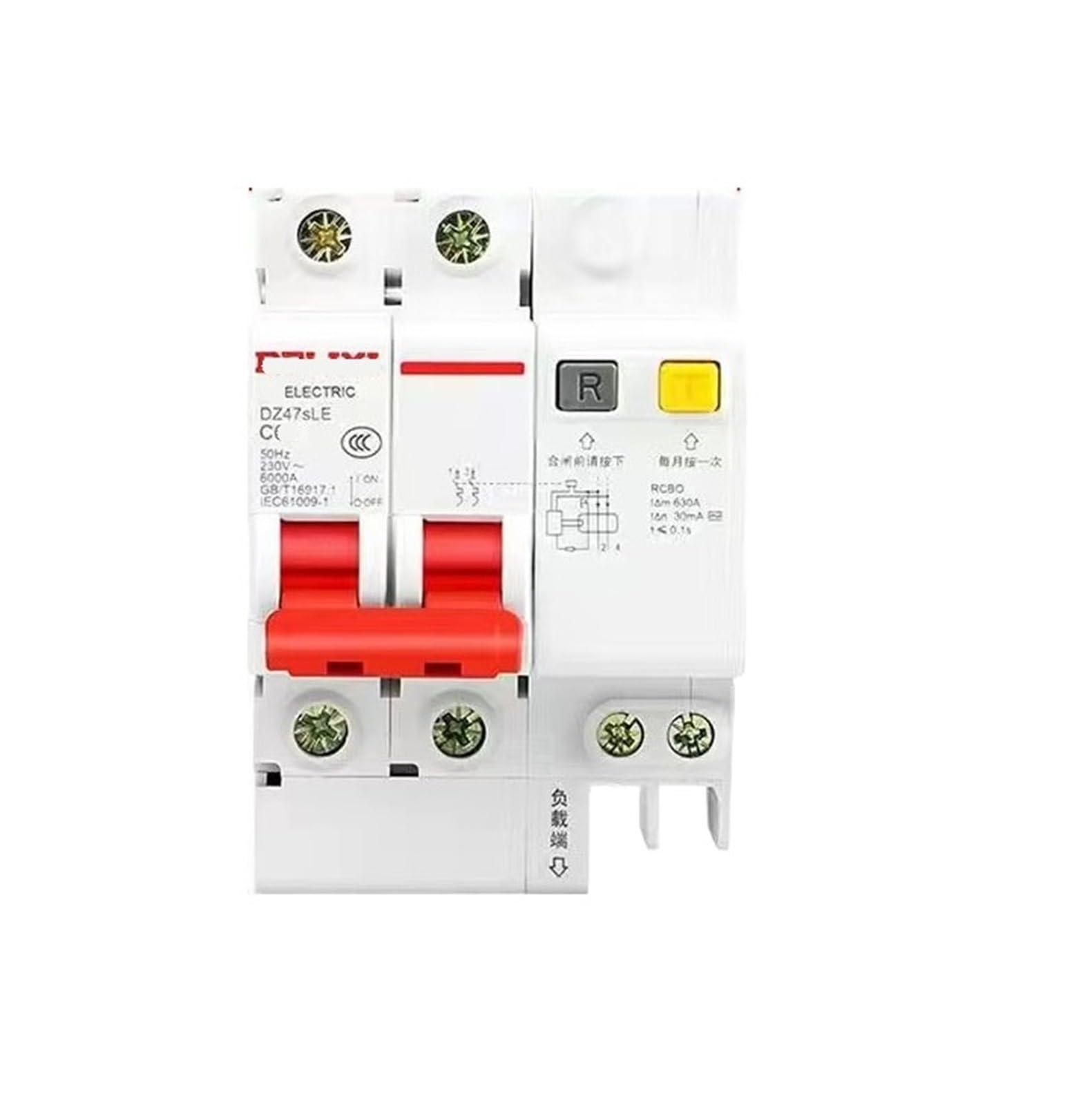 JNVFTCUX 2p air Switch with Leakage Protector 63a Circuit Breaker 220v Protection 32a(2P-63A)