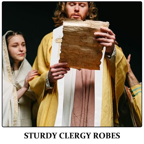 Estola de pastor bordada con cruz y borlas para túnica sacerdotal 3