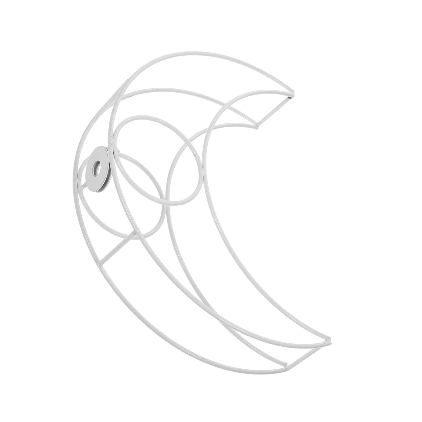 Quxvuis White Groundbreaking Pendant Light Cage Household Metal Lights Iron Cage Lampshade Stylish Arrangement In Interior Metal Lampshade Pendant Light Shade, Moon