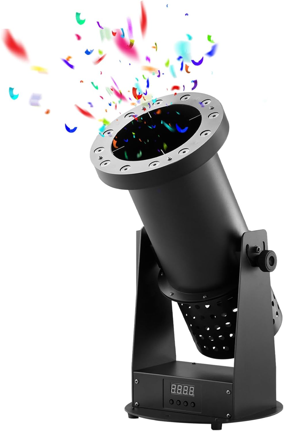 Electric Confetti Machine for Stage and Concert – 1500W LED Confetti Cannon with Remote Control, Perfect for Weddings, Festivals, and Nightclub Events