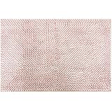 センコー(Senko) ツインモール バスマット 約50×80cm サーモンピンク 吸水 速乾 マイクロファイバー 79232