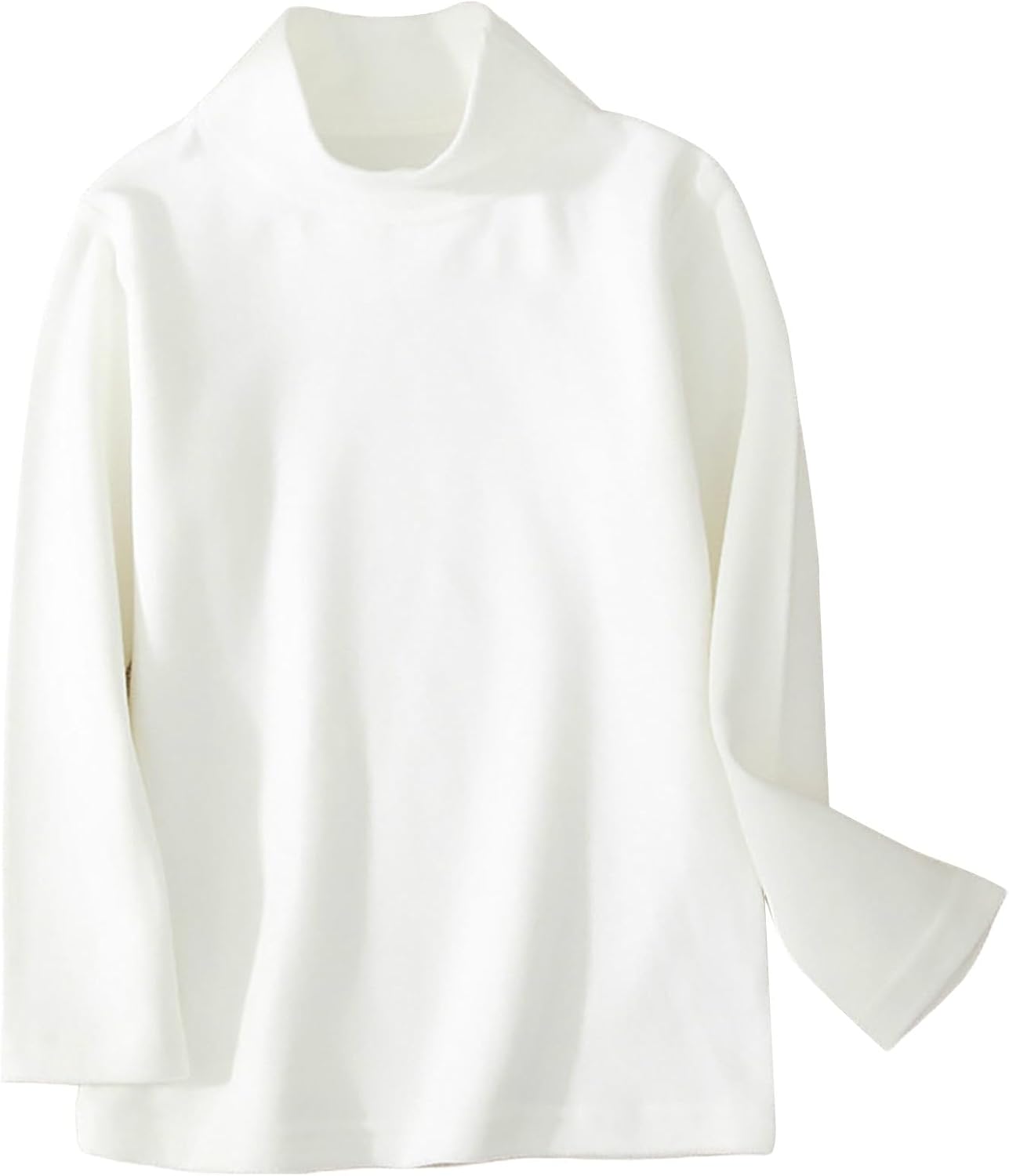 Girls Turtleneck Long Sleeve T-Shirt Basic Mock Neck Soft Knit Slim Fit Tee Tops for 8 to 16Y