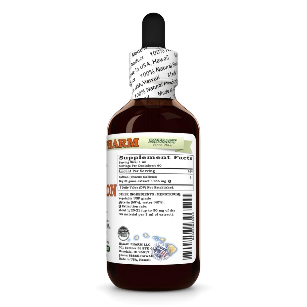 Amazon.com: Hawaii Pharm Saffron Alcohol-Free Liquid Extract