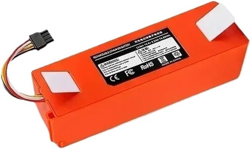 14.4V Robot Vacuum Cleaner Rechargeable Battery Pack, Compatible With Roborock, S55 S60 S65 S50 S51 S5 MAX S6, Clean The Parts(5200mAh)