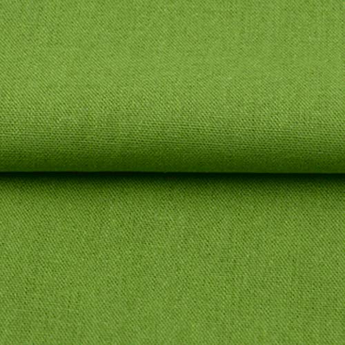 moonfarm 選べる19色 手芸用 綿 麻 カラー 生地 布 無地 単色 約幅1.5m×2m (若草色)