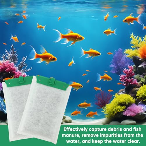 Image of Kakalote 8pcs Aquarium Filter Cartridges, ReptoFilter 20 Gallons (90 GPH), Compatible with Whisper Bio-Bag PF10, IQ10, 10i, TetraFauna ReptoFilter, Green, 5.91x3.54inch