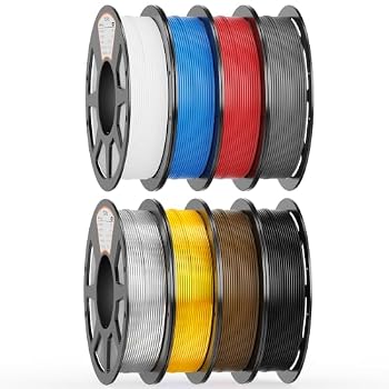 YOOPAI PLA Filament 1.75mm, 250g PLA+ & Silk Bundle, 8 Rolls