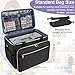 Anitor Sewing Machine Carrying Case with Removable Bottom Padding, Sewing Machine Bag Fits Most Standard Sewing Machines and Storage Sewing Accessories, for Singer, Brother, Janome, Black，(Bag Only)