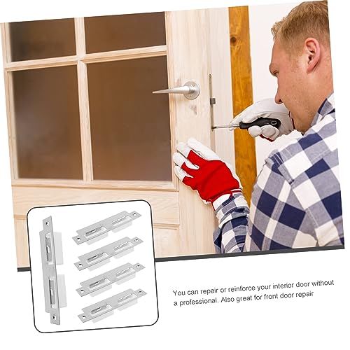 Plaques de verrouillage de porte intérieure réglables en acier inoxydable - 4