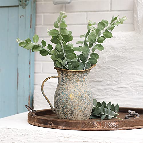 Big Fortune Vintage Metal Flower Vase Milk Jug Vase Small Vases For Flowers Rustic Vase Vintage Decorative Pitcher Metal Rustic Vase Kitchen Decorations Metal Vases For Decor Rustic Milk Jug Decor #TOP5