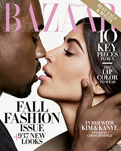 Harper's Bazaar Magazine (September 2016) Kanye West and Kim Kardashian Cover